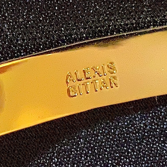 ✂️ALEXIS BITTAR Crystal Gold Leaf Cuff Bracelet - Picture 14 of 16